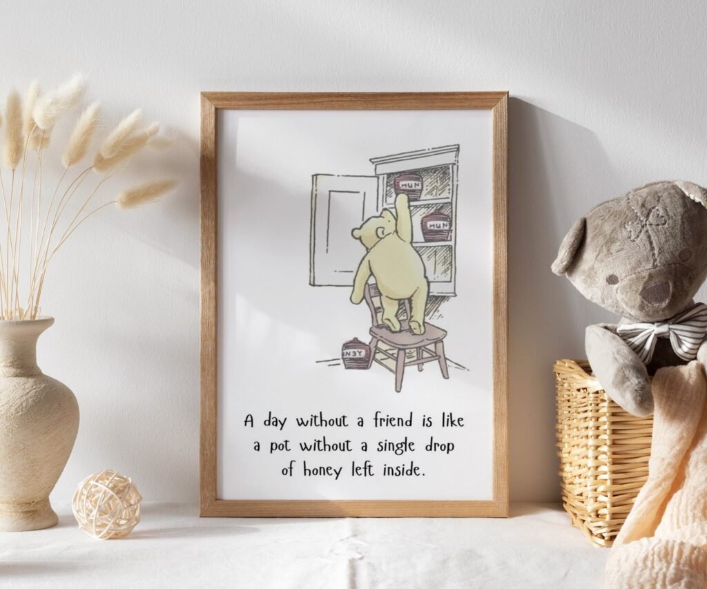 Quote Prints Winnie the Pooh, set of 1