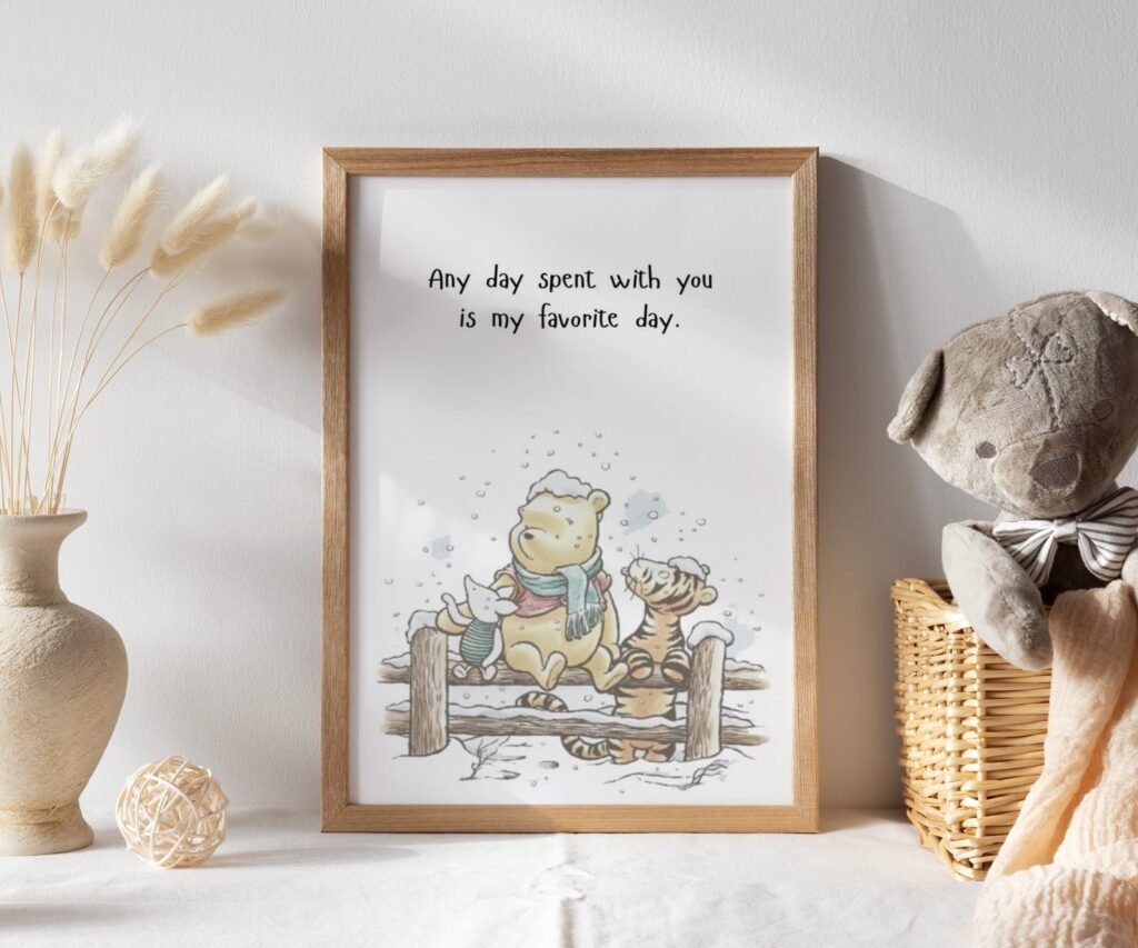 Quote Prints Winnie the Pooh, set of 1