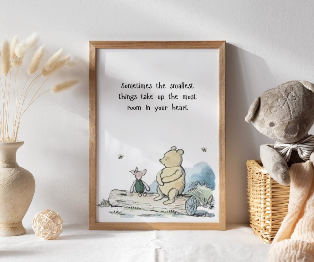 Quote Prints Winnie the Pooh, set of 1