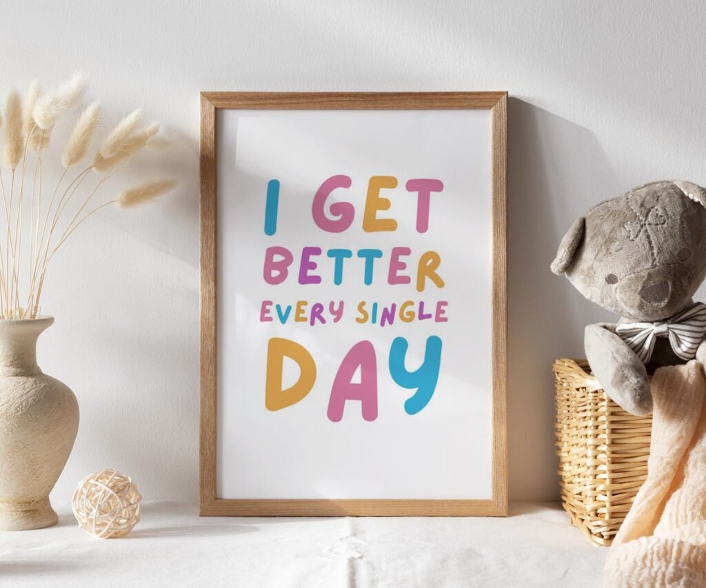 kids quote kids Positive Affirmations set of 1