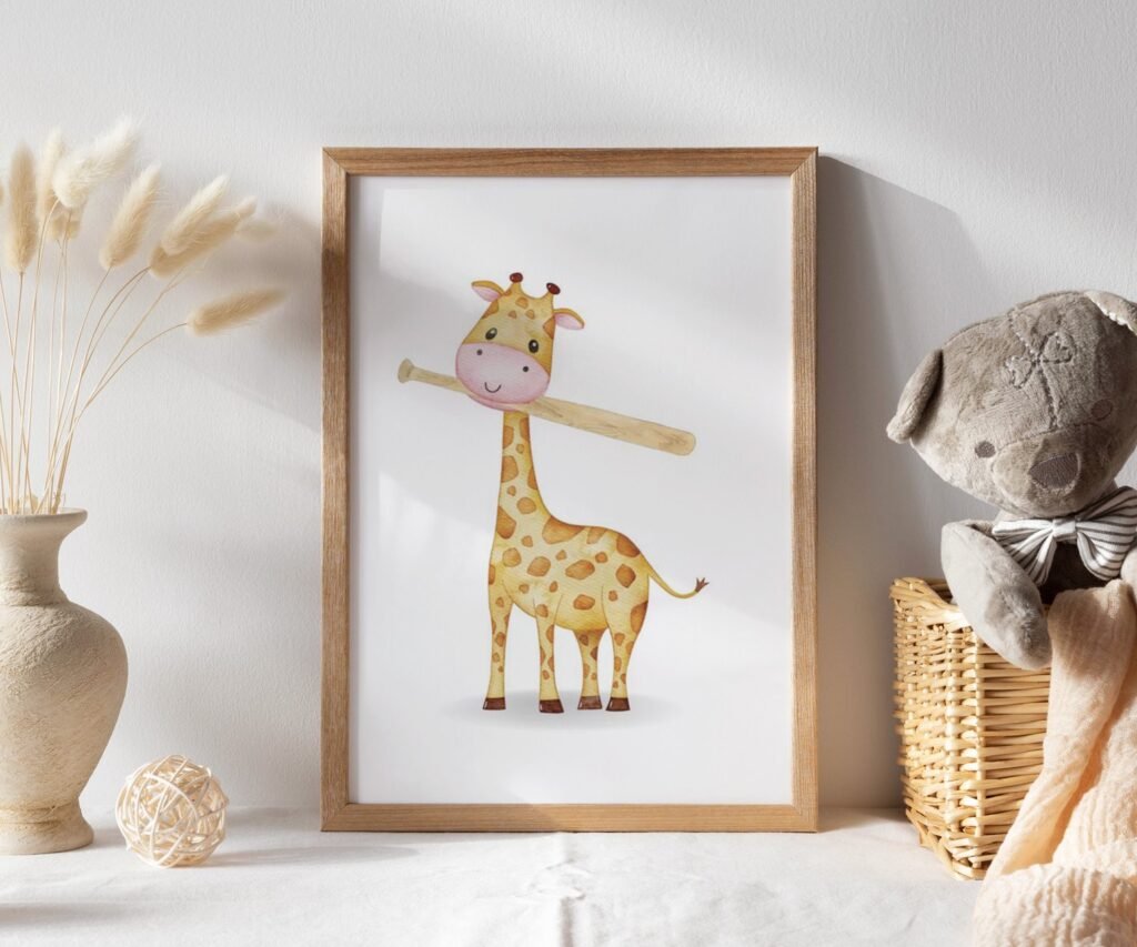 set of 1 Baseball nursery decor, Baby boy sports nursery, Animal sports, Baseball print set, Nursery sports decor, Baseball posters
