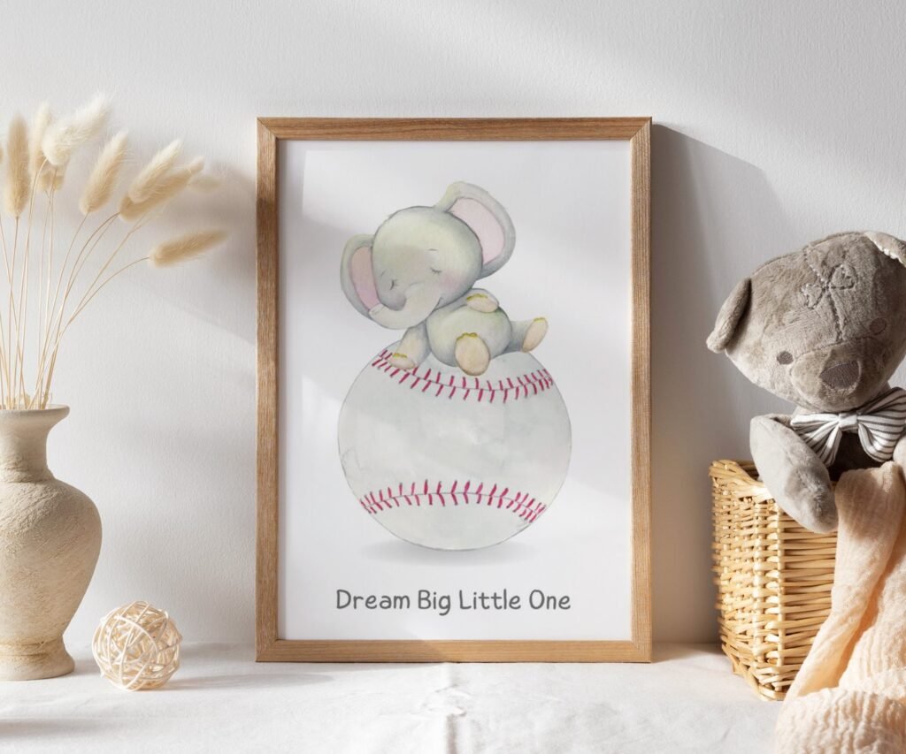 set of 1 Baseball nursery decor, Baby boy sports nursery, Animal sports, Baseball print set, Nursery sports decor, Baseball posters