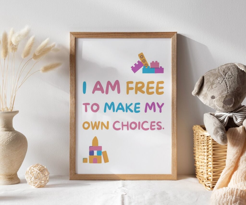 kids quote kids Positive Affirmations set of 1