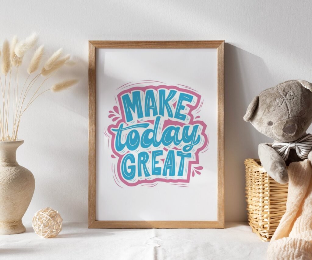 Dream Big kids Positive Affirmations, set of 1