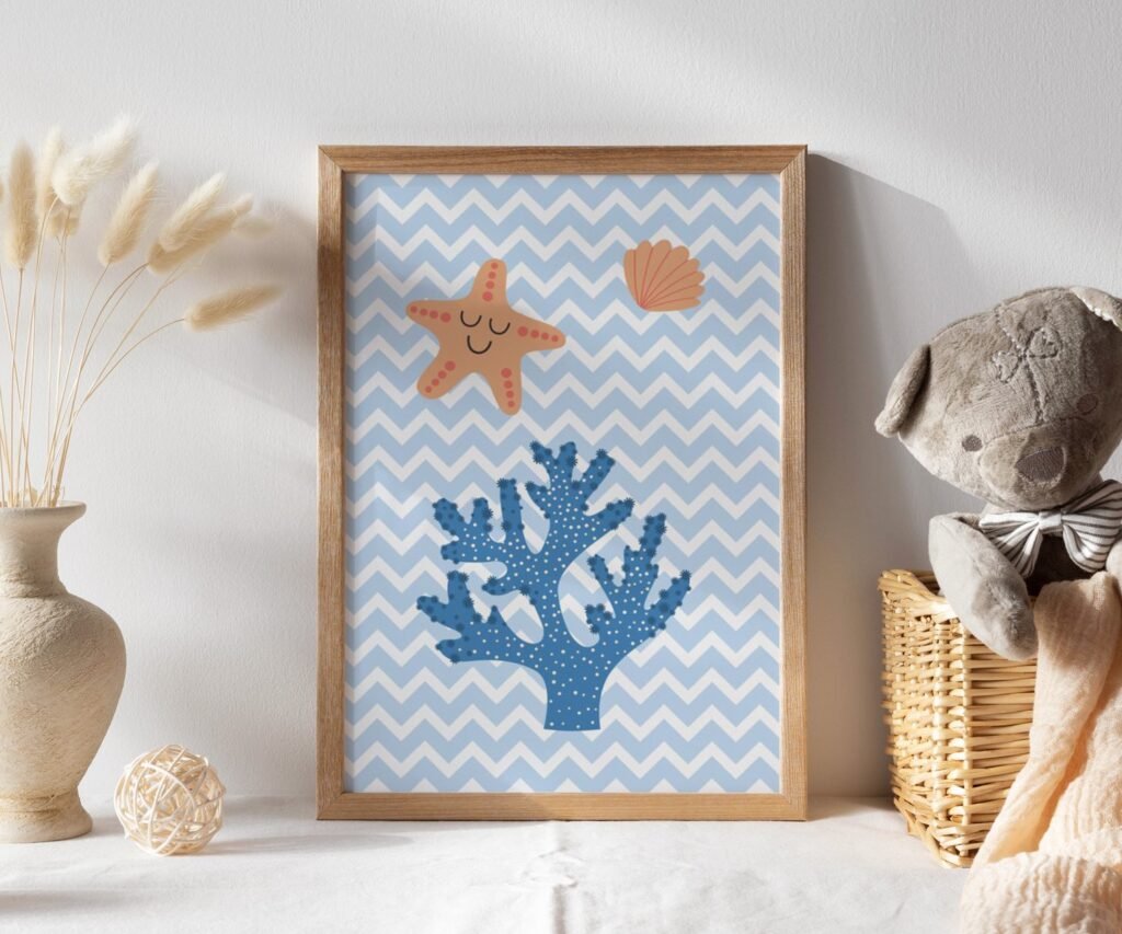 Sea animals, Ocean, Fish Whale set of 1