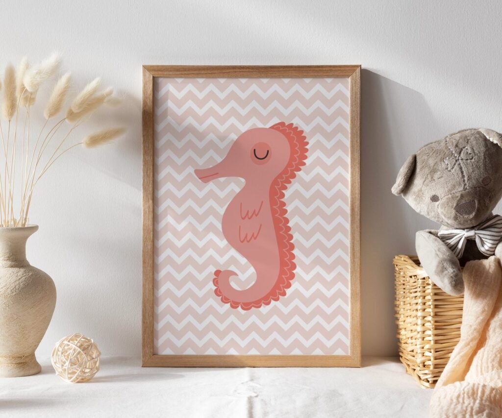 Sea animals, Ocean, Fish Whale set of 1
