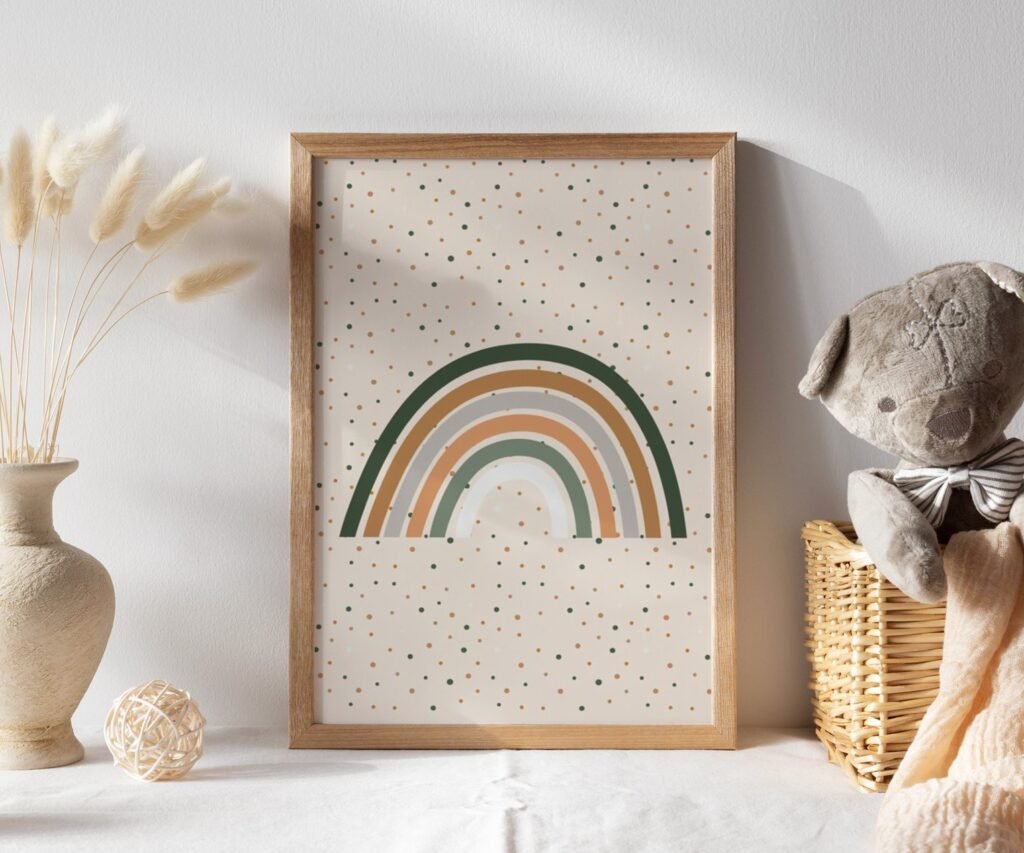 Nursery Wall Prints, set of 1 Safari, Boho Nursery Prints, Green Nursery Prints, Boho Nursery Wall Art, Nursery Decor, Set of Nursery Prints, Safari