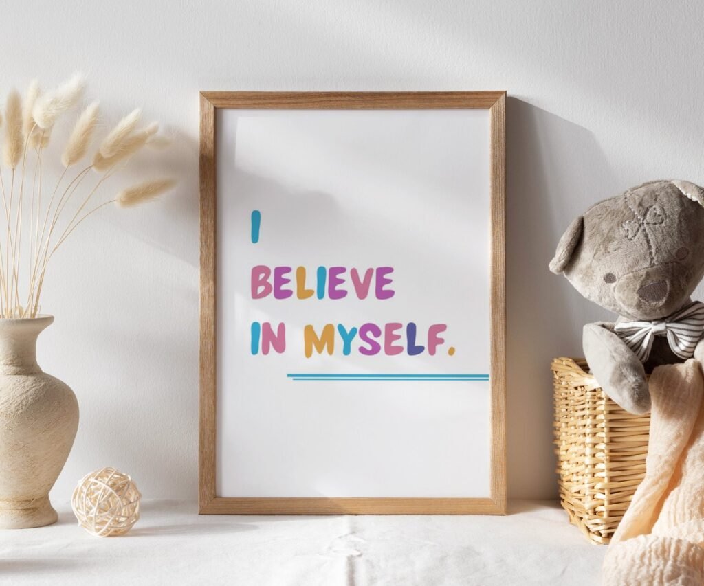 kids quote kids Positive Affirmations set of 1