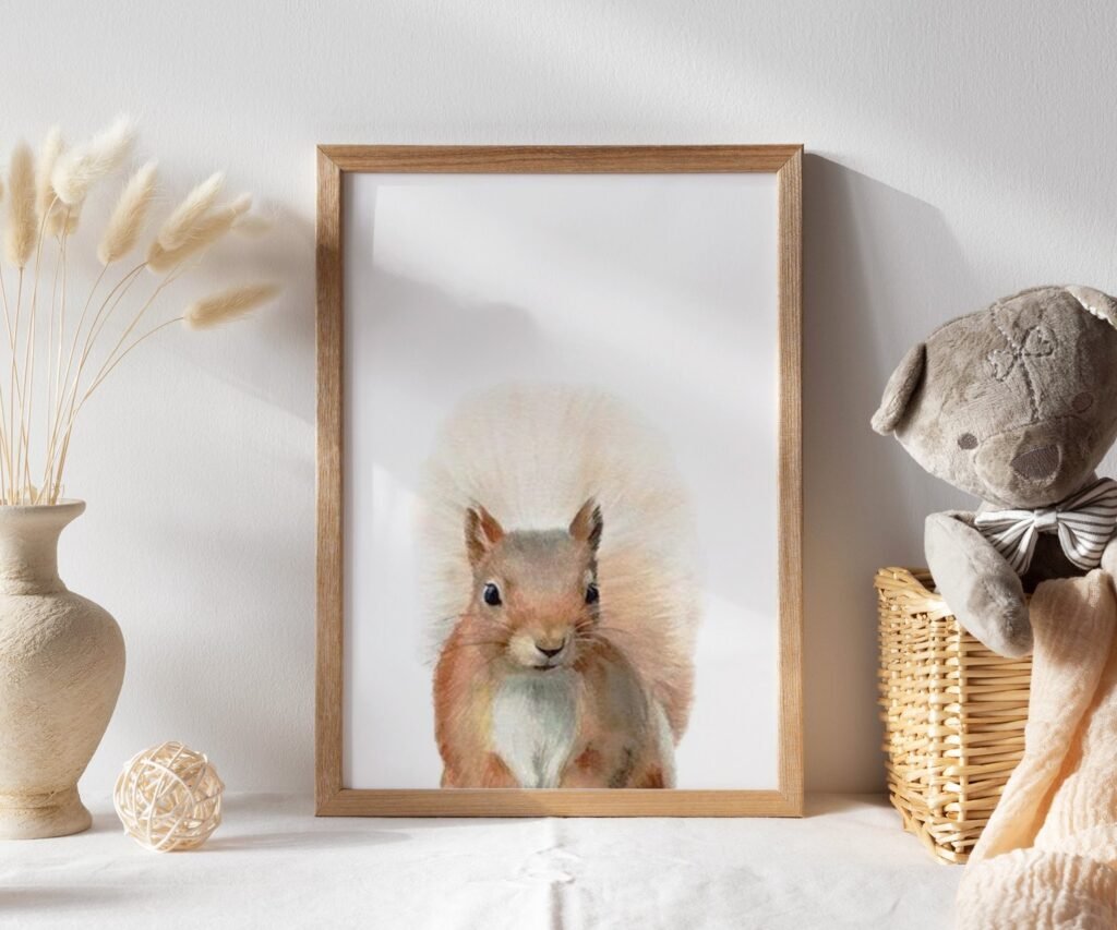 Woodland nursery prints, set of 1 Prints, Woodland Nursery decor, Nursery wall art, Baby Animal prints for nursery