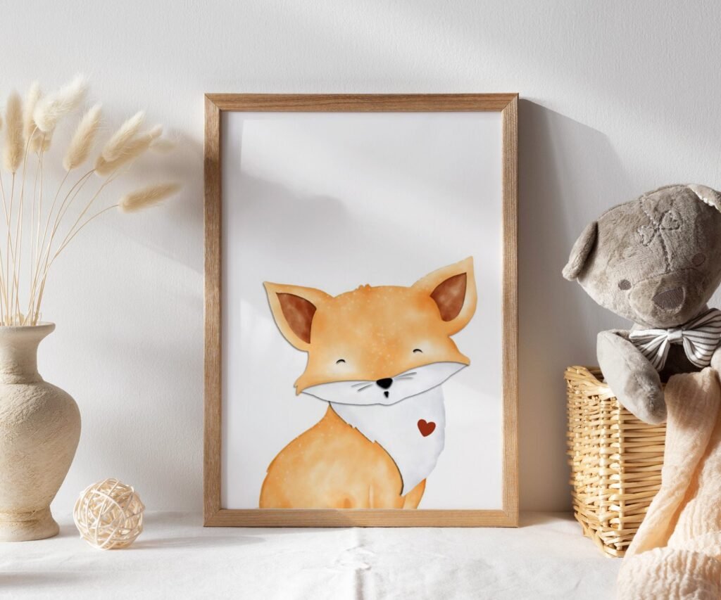 Woodland Nursery Art Prints, set of 1, Woodland Nursery Decor, Nursery Prints, Nursery Wall Art, Nursery Decor, Forest Nursery, boys art
