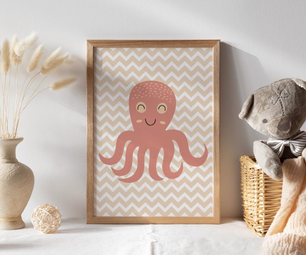 Sea animals, Ocean, Fish Whale set of 1