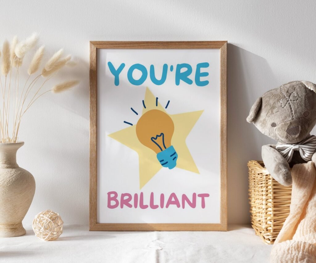 You Can, kids Positive Affirmations, set of 1