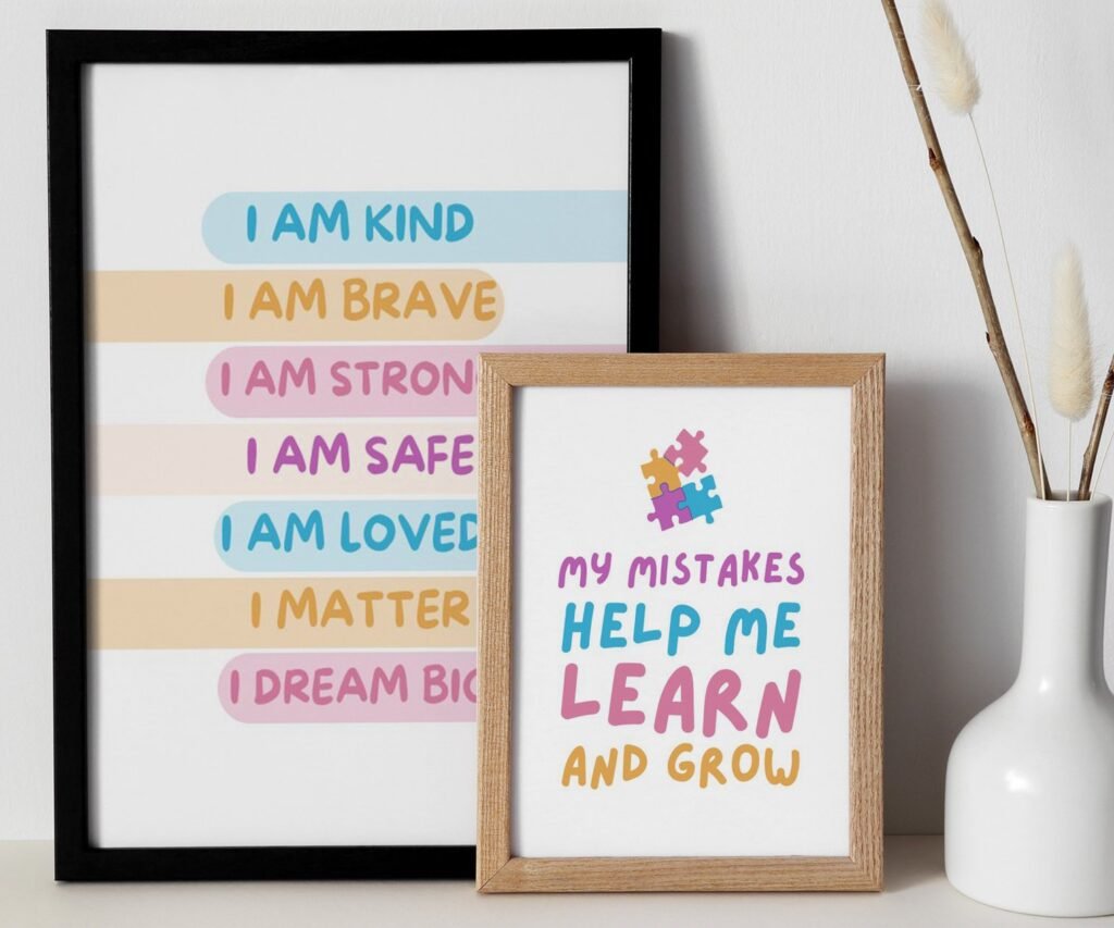 kids quote kids Positive Affirmations set of 2
