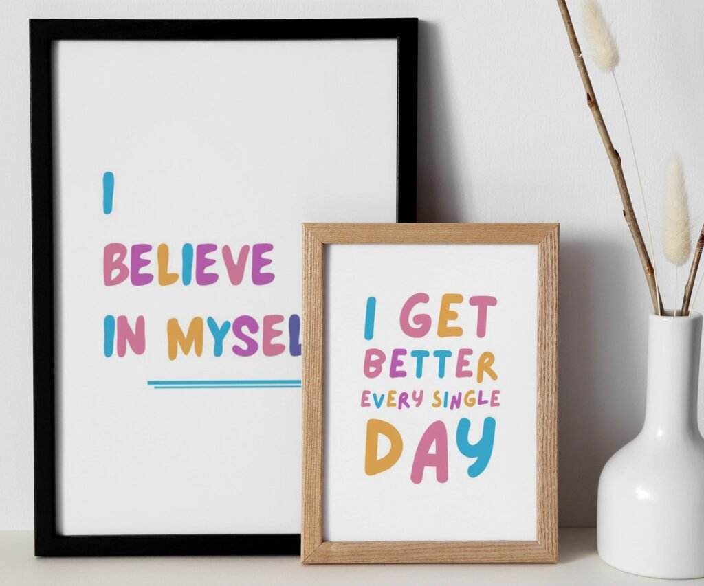 kids quote kids Positive Affirmations set of 2