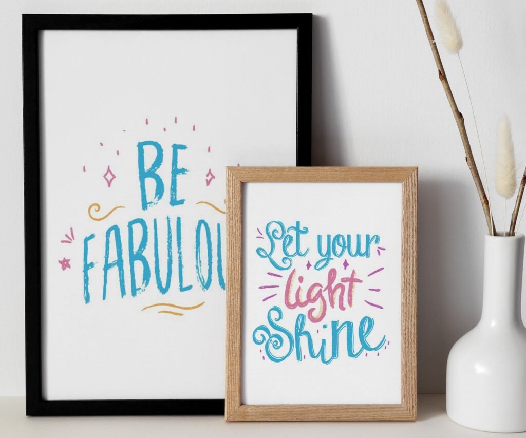 Dream Big kids Positive Affirmations, set of 2