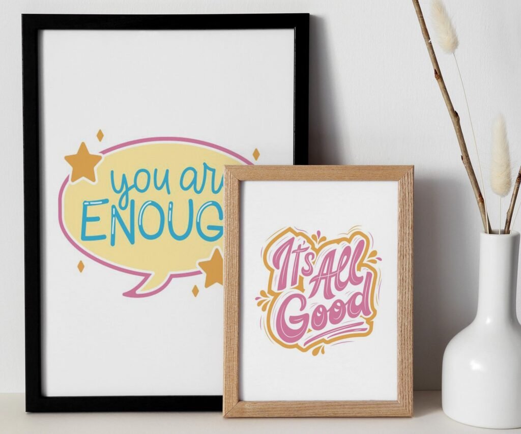 Positive kids Affirmations multiolors set of 2