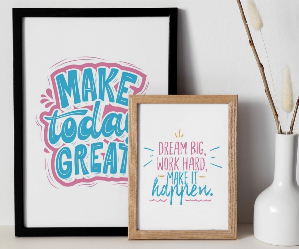 Dream Big kids Positive Affirmations, set of 2