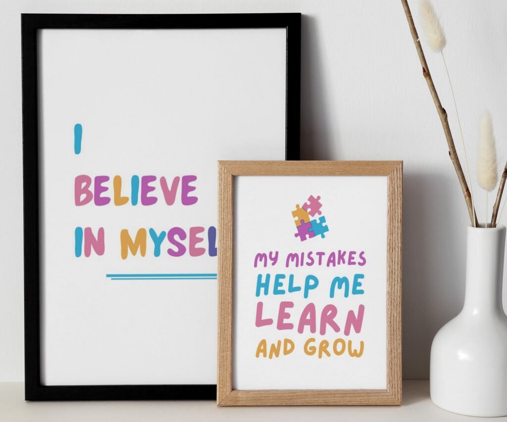 kids quote kids Positive Affirmations set of 2