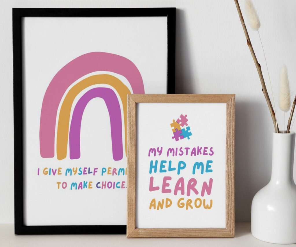 kids quote kids Positive Affirmations set of 2