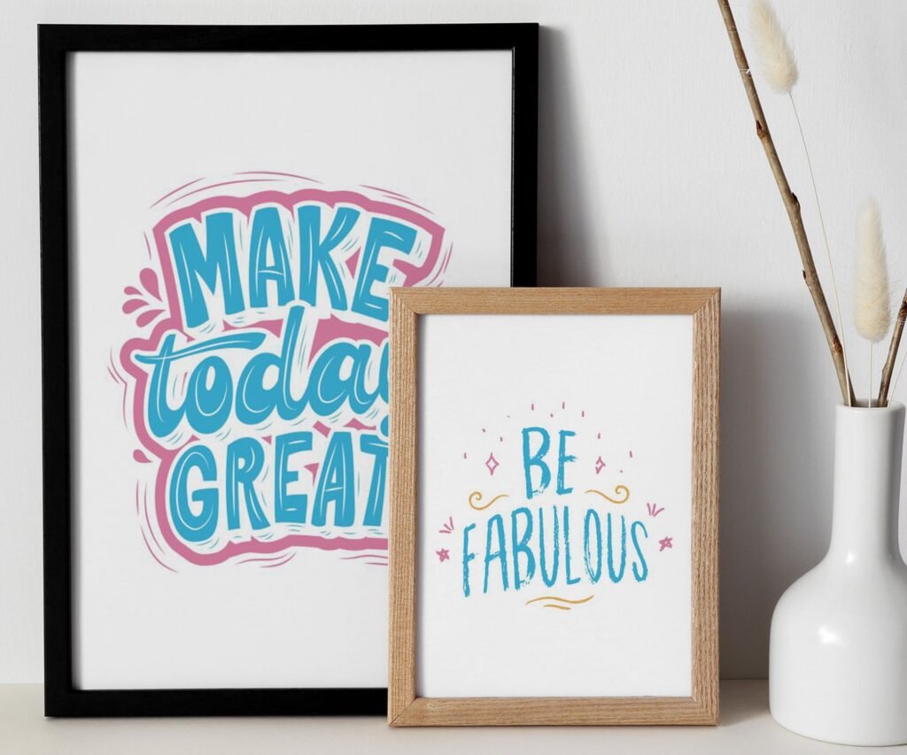 Dream Big kids Positive Affirmations, set of 2