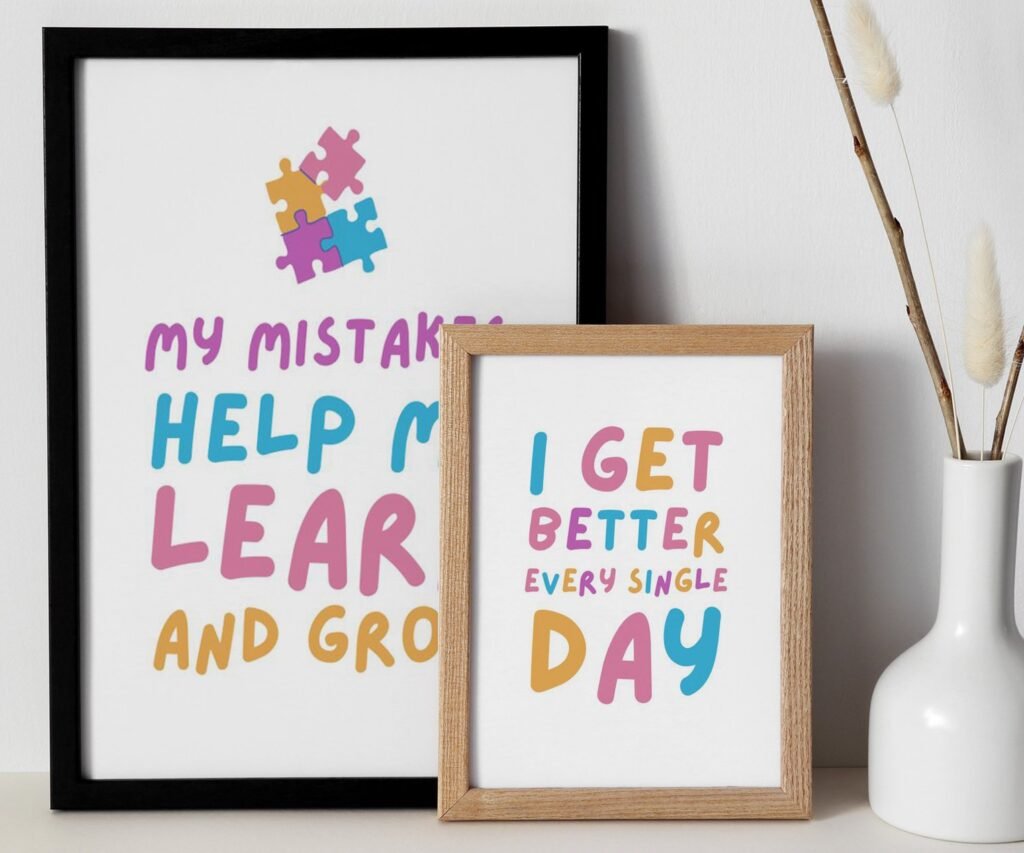 kids quote kids Positive Affirmations set of 2