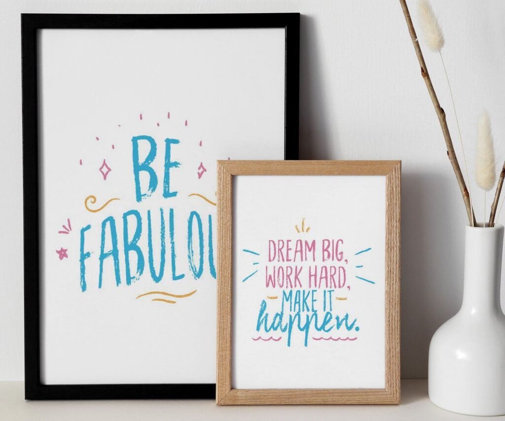 Dream Big kids Positive Affirmations, set of 2