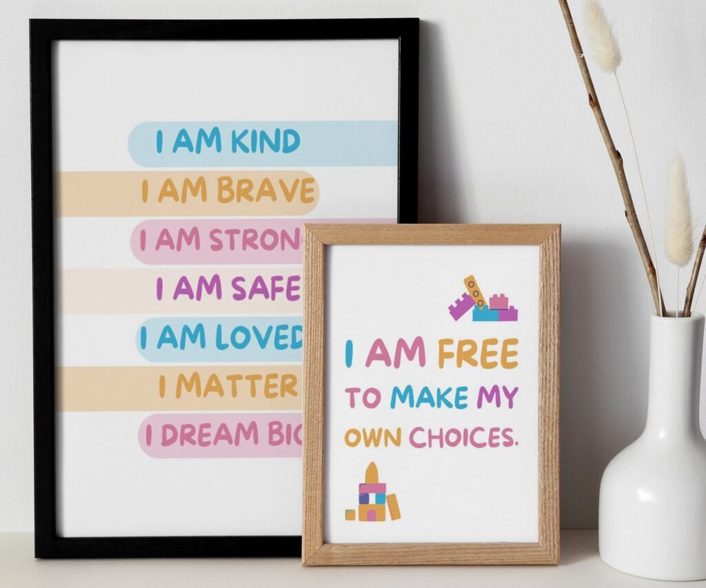 kids quote kids Positive Affirmations set of 2