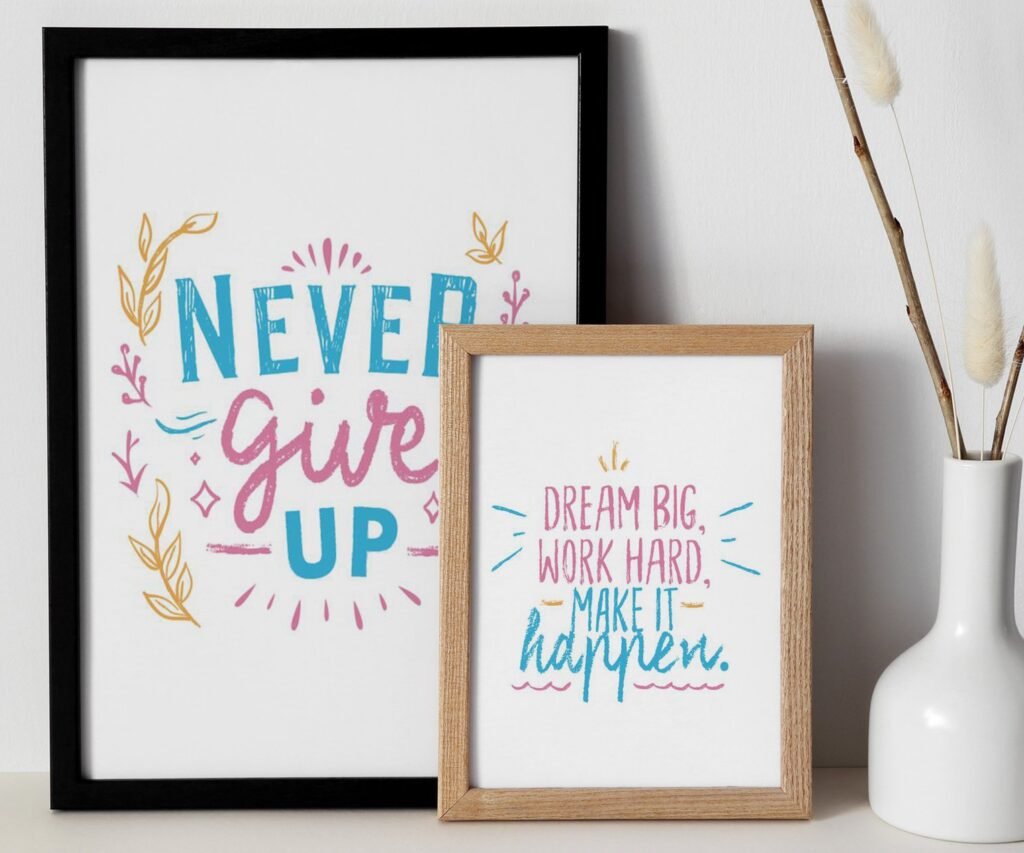 Dream Big kids Positive Affirmations, set of 2