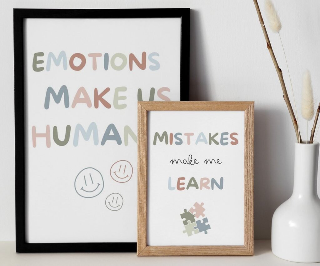 Educational Quote Posters, Homeschool Quote Prints, Montessori Quote Classroom Decor, Neutral Kids Decor, Toddler Playroom Decor set of 2
