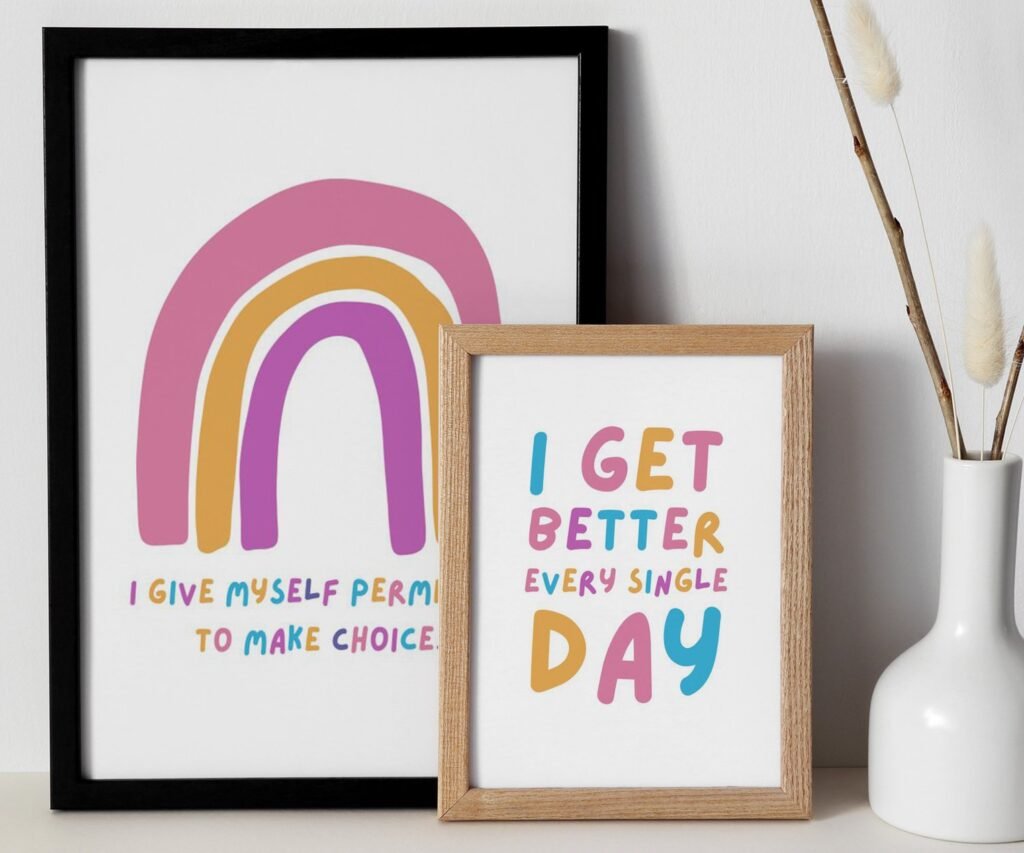 kids quote kids Positive Affirmations set of 2