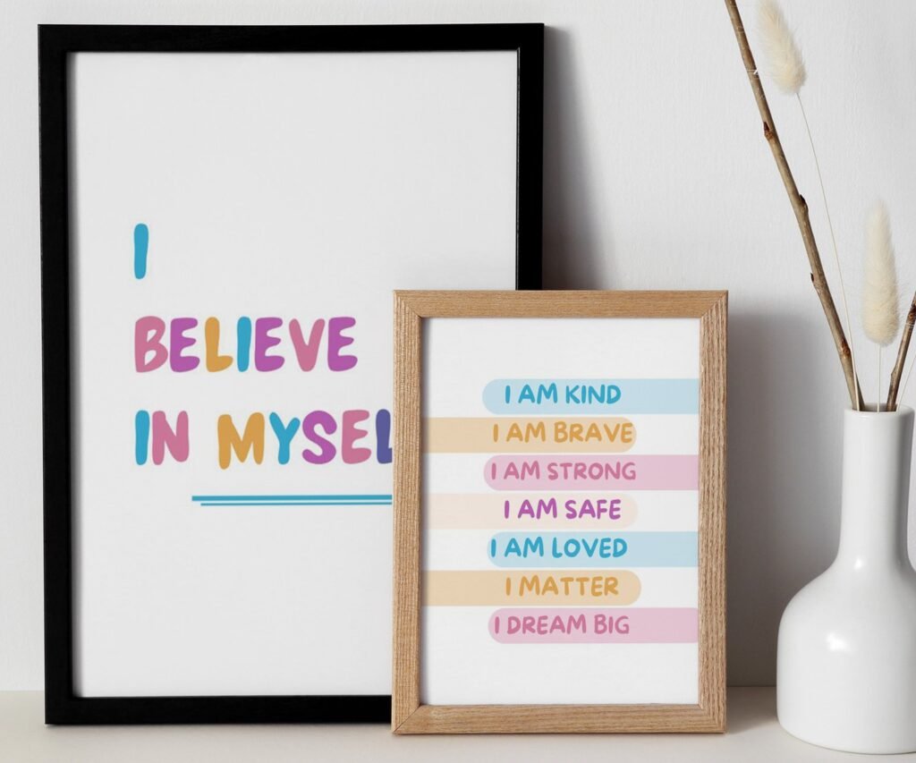 kids quote kids Positive Affirmations set of 2