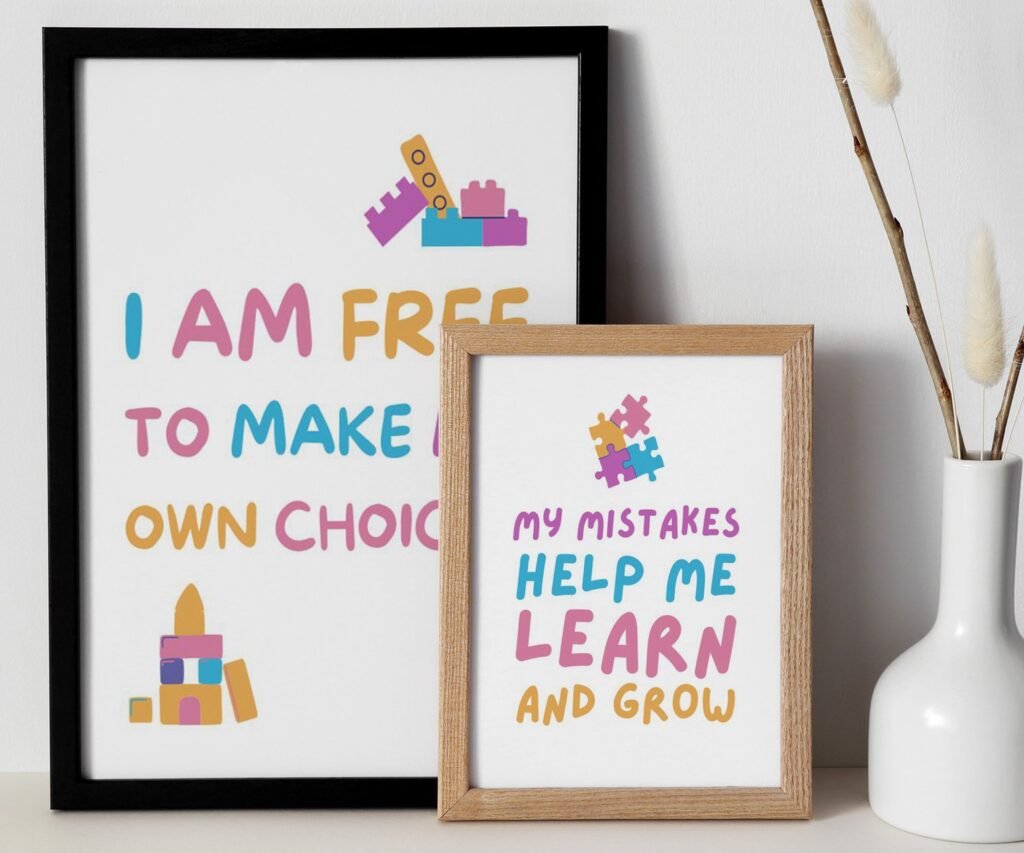 kids quote kids Positive Affirmations set of 2