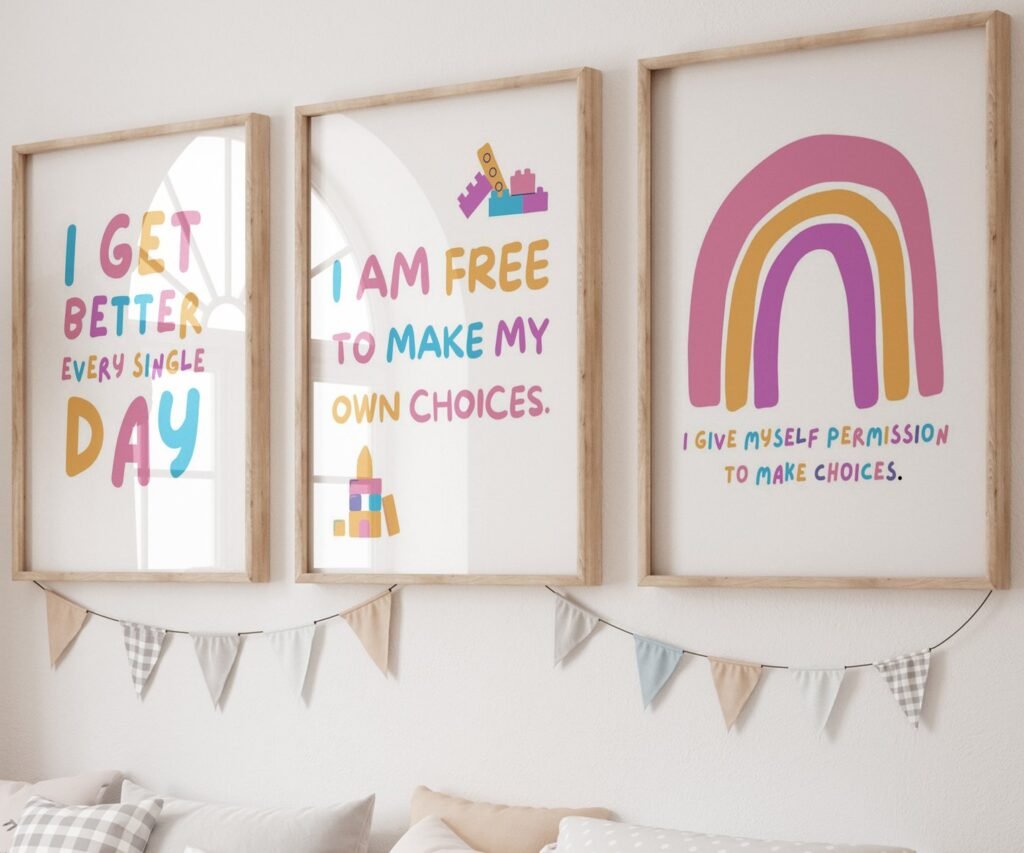 kids quote kids Positive Affirmations set of 3