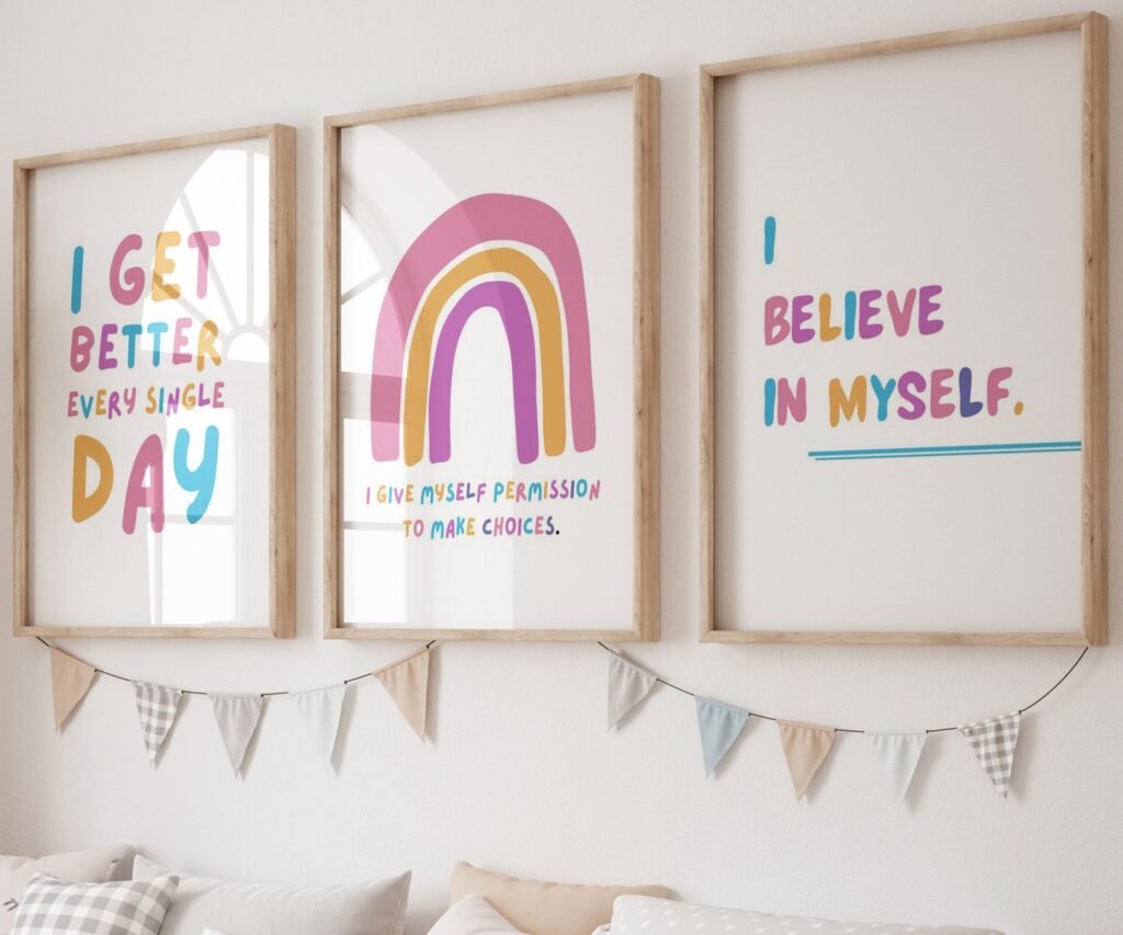 kids quote kids Positive Affirmations set of 3