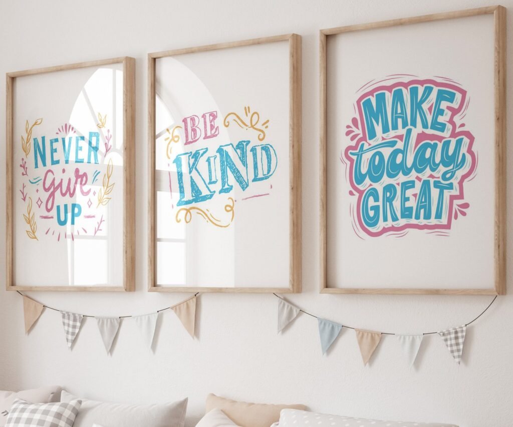 Dream Big kids Positive Affirmations, set of 3