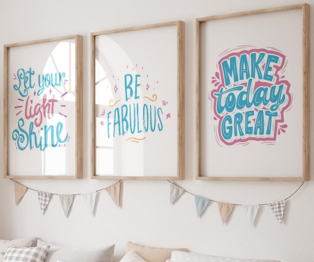 Dream Big kids Positive Affirmations, set of 3