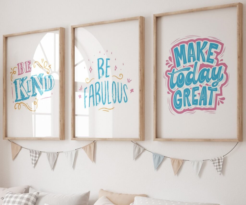 Dream Big kids Positive Affirmations, set of 3