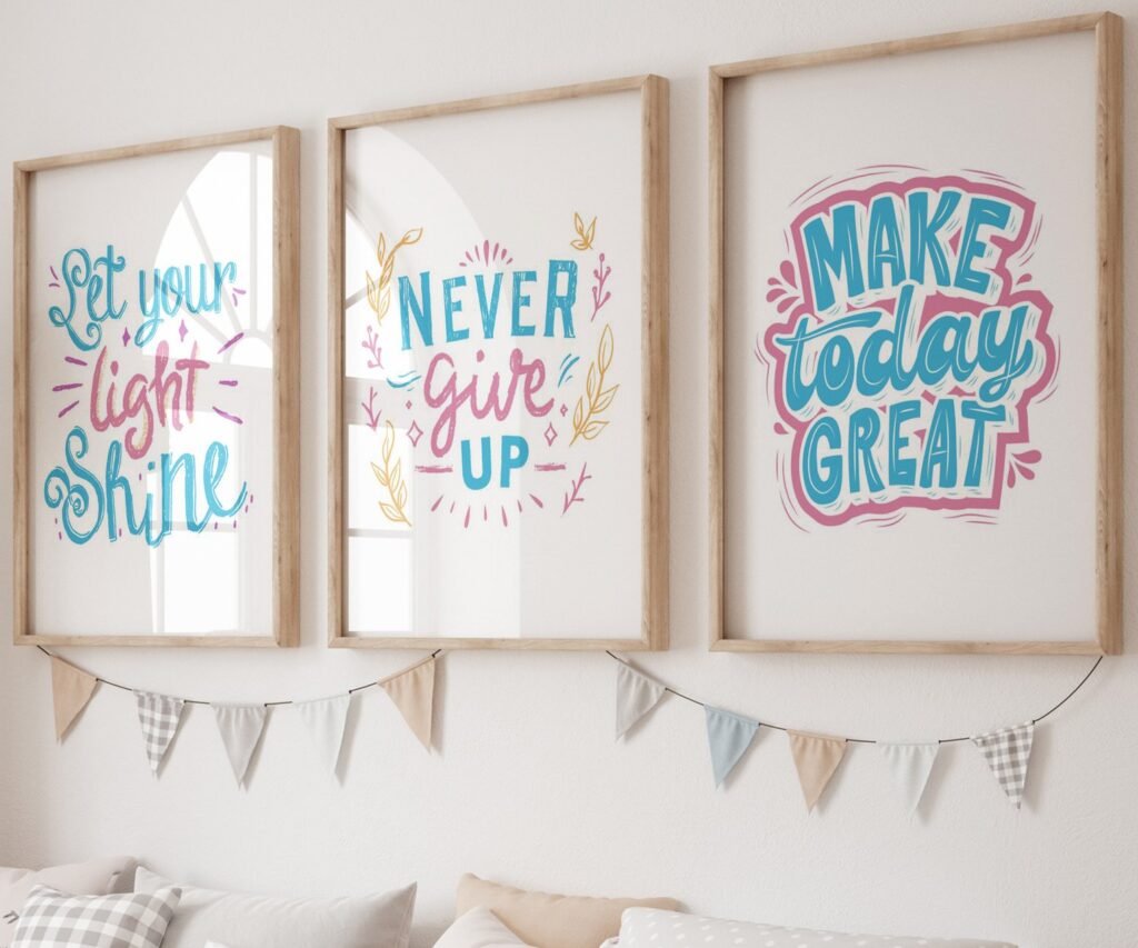 Dream Big kids Positive Affirmations, set of 3