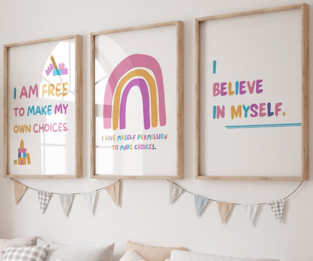 kids quote kids Positive Affirmations set of 3