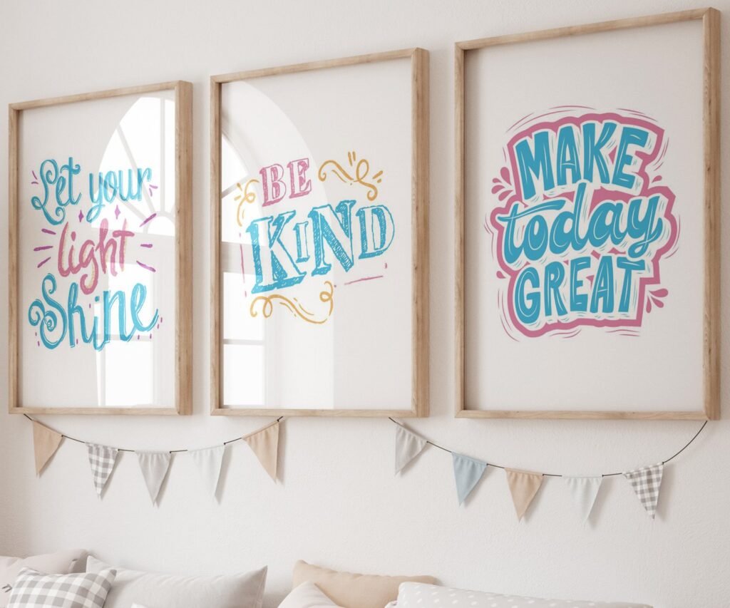 Dream Big kids Positive Affirmations, set of 3