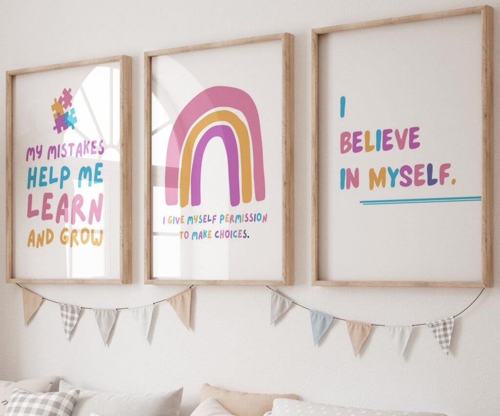 kids quote kids Positive Affirmations set of 3