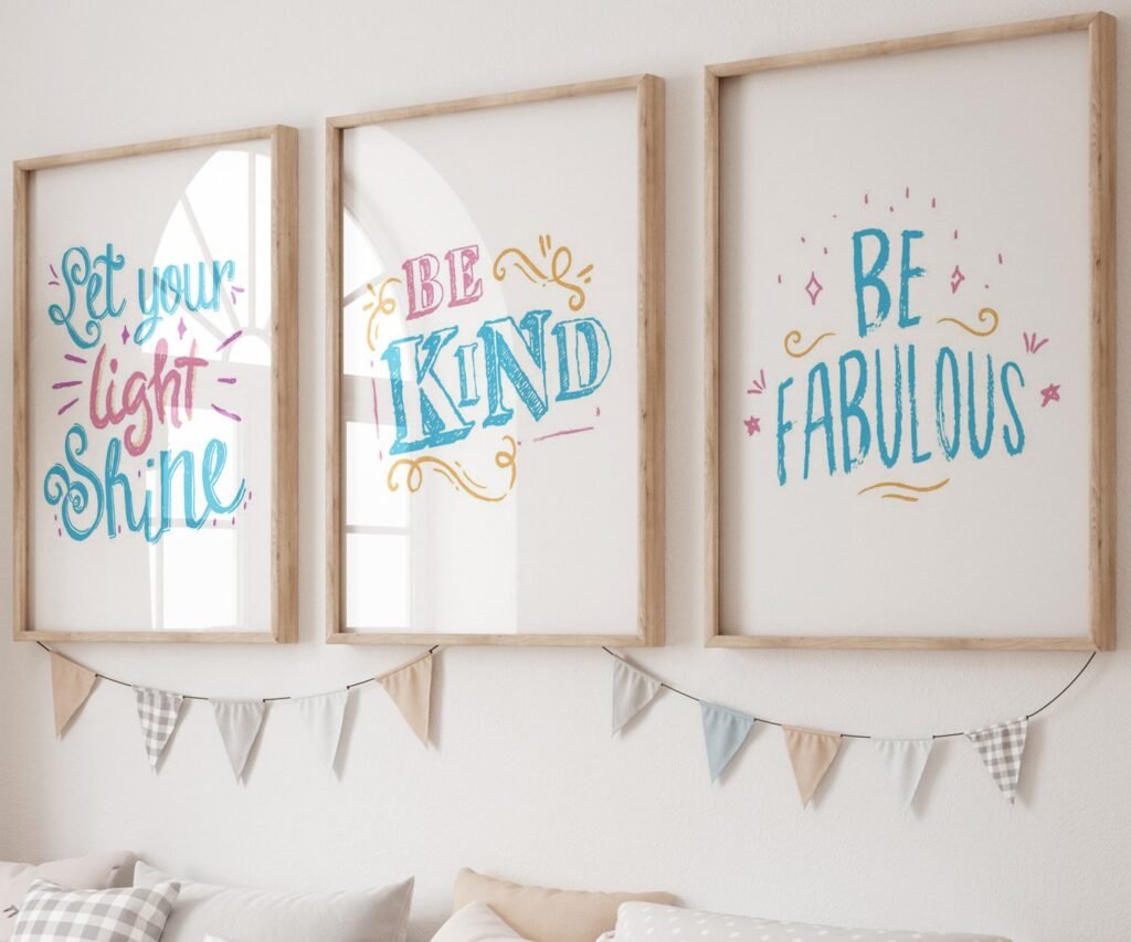 Dream Big kids Positive Affirmations, set of 3