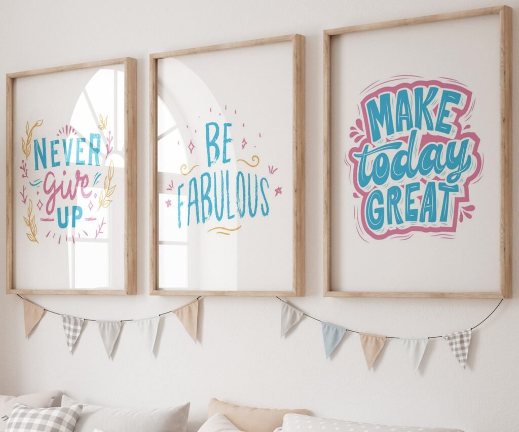 Dream Big kids Positive Affirmations, set of 3