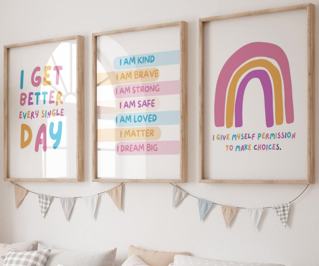 kids quote kids Positive Affirmations set of 3