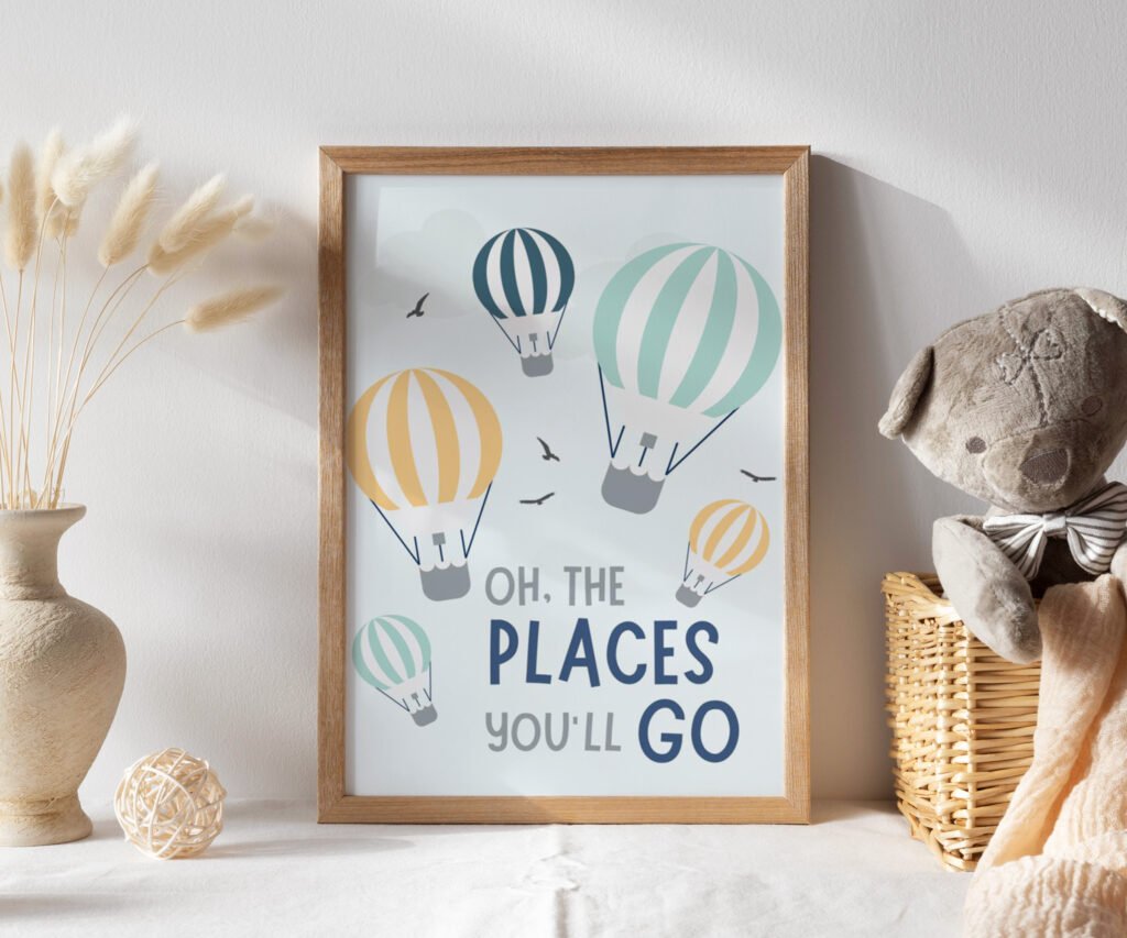 Adventure nursery decor, Nursery decor boy mountains adventure, nursery decor boy airplane, world map nursery, adventure awaits set of 1