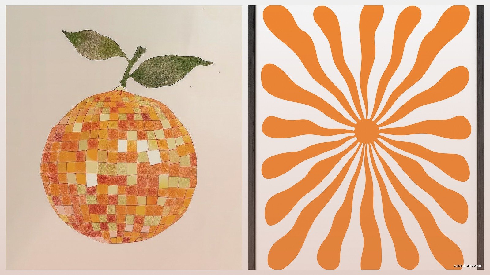 Orange Wall Art: Warm Accent Pieces & Citrus Decor