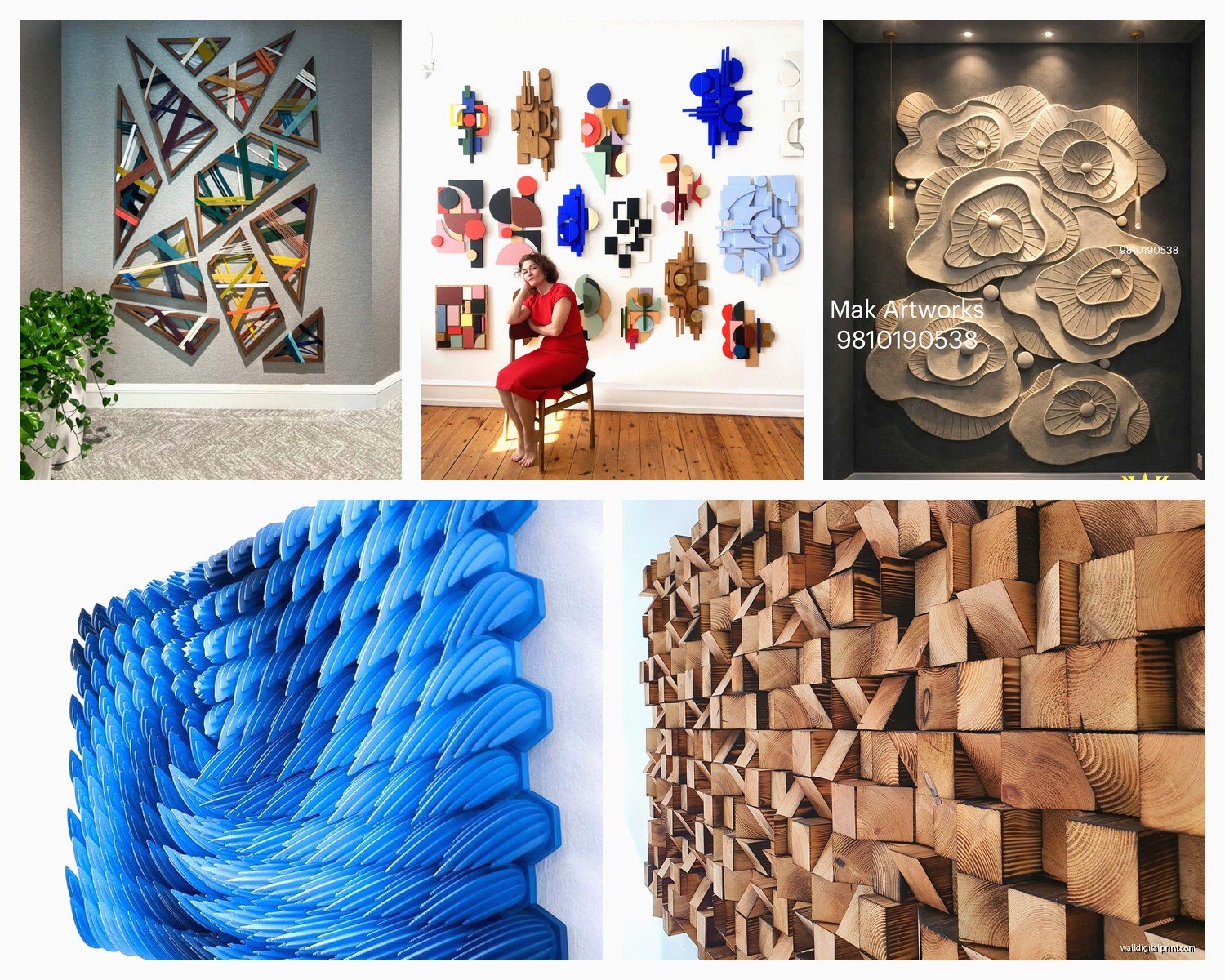 3 Dimensional Wall Art: Layered Relief Sculptural Designs