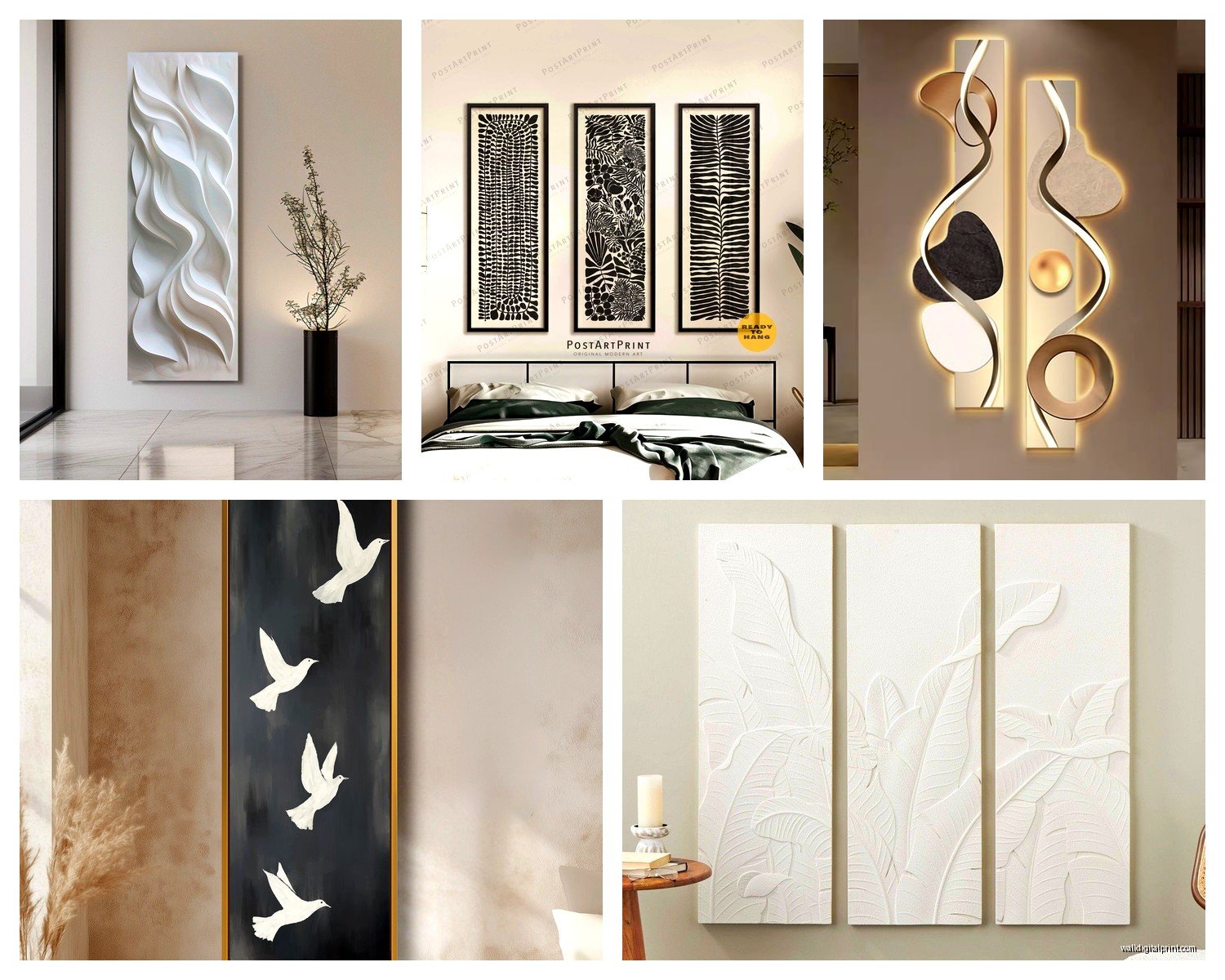 3 Piece Wall Art Vertical: Portrait Triptych Sets