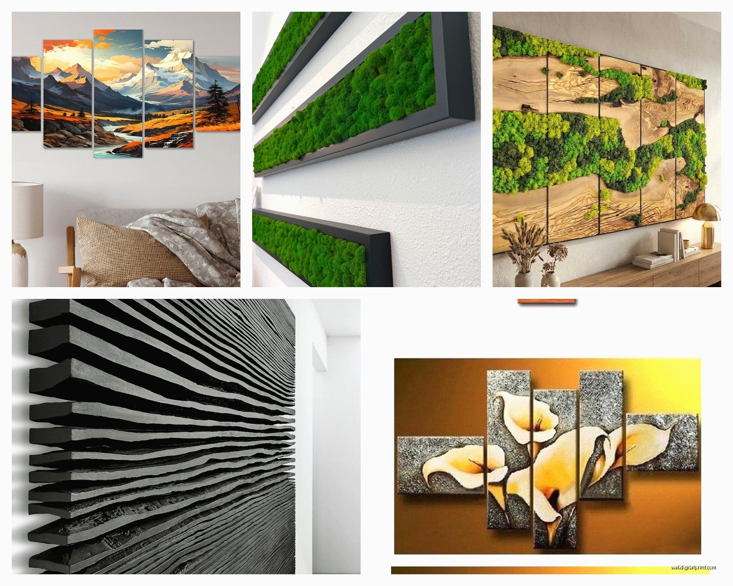5 Panel Wall Art: Multi-Piece Panoramic Sets