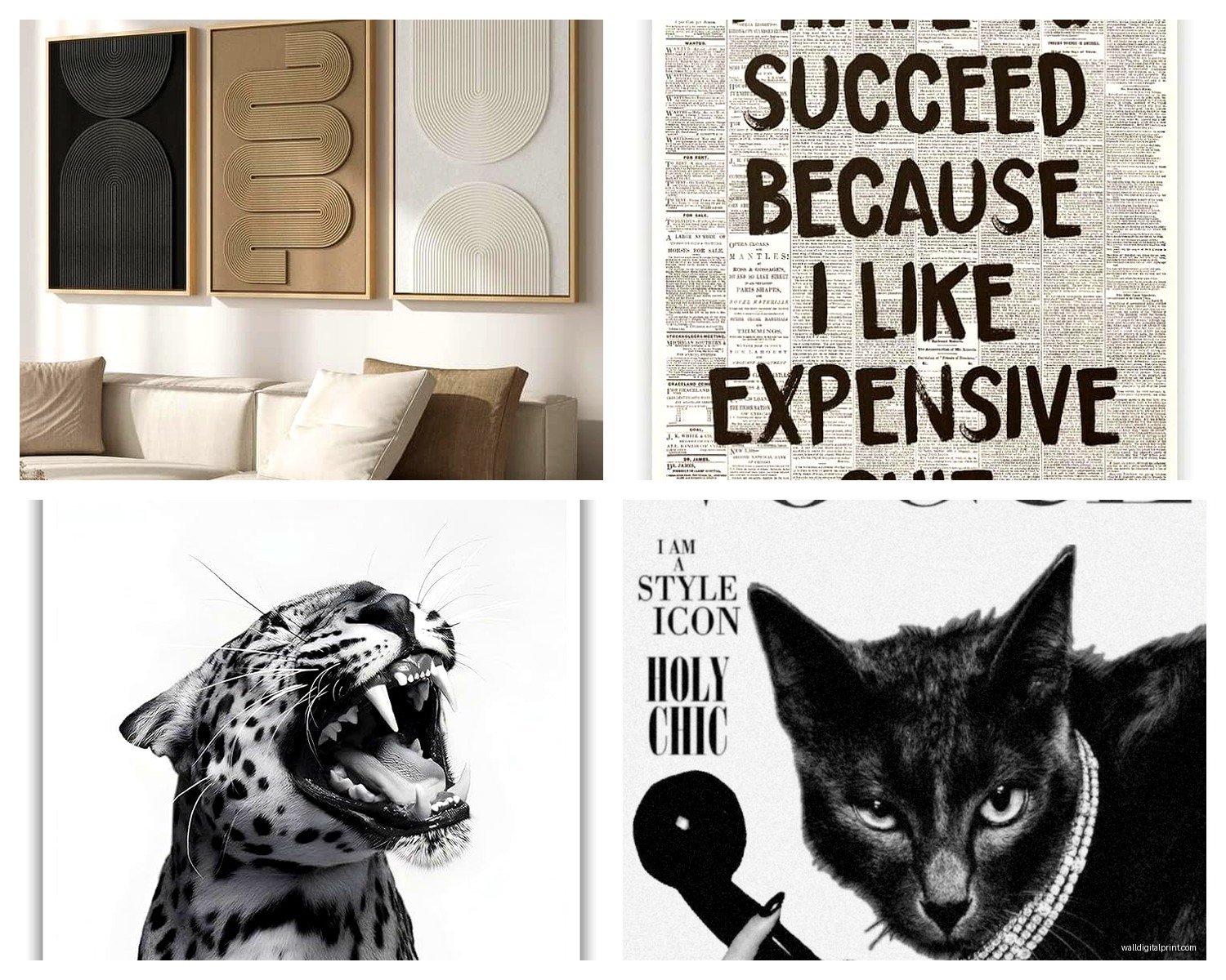 Black White Wall Art: High Contrast Monochrome Designs